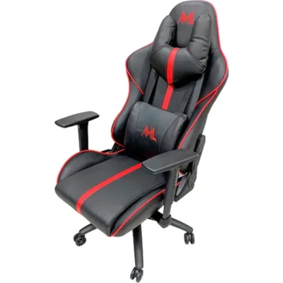 Silla Gamer Mtek MK02 - Negro/Rojo