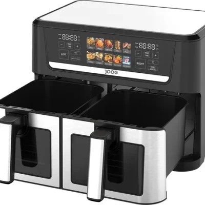 Freidora Electrica Joog Air Fryer Double Pot 1200-JG 12L 2800W 220V 50/60HZ