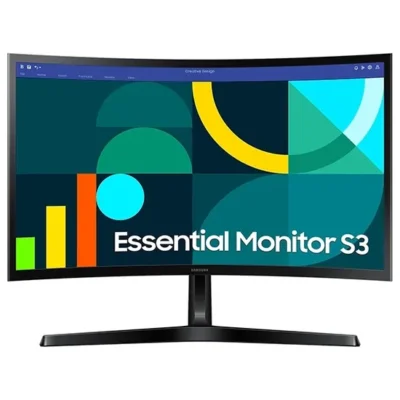 Monitor Curvo Samsung Essential S3 LS24D366GAN de 24" Full HD 16:9 100HZ 4 MS GTR com HDMI/D-Sub